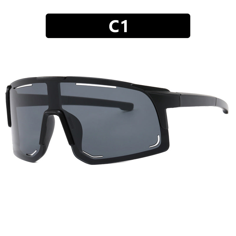 Damen sportliche Sonnenbrille mit integriertem UV-Schutz und großem Sichtfeld Karnz