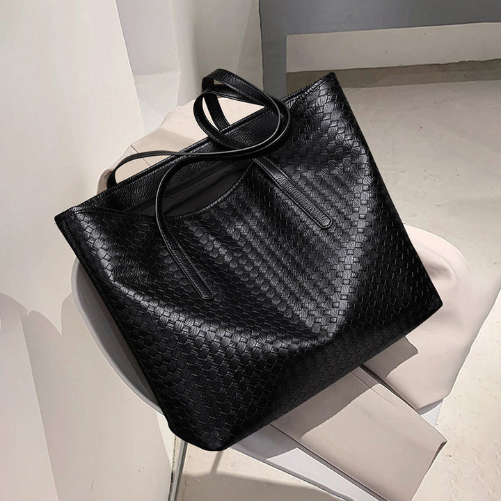 Woven Leather Tote Bag Karnz