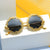 Damen modische Sonnenbrille mit blütenförmigem Rahmen Karnz
