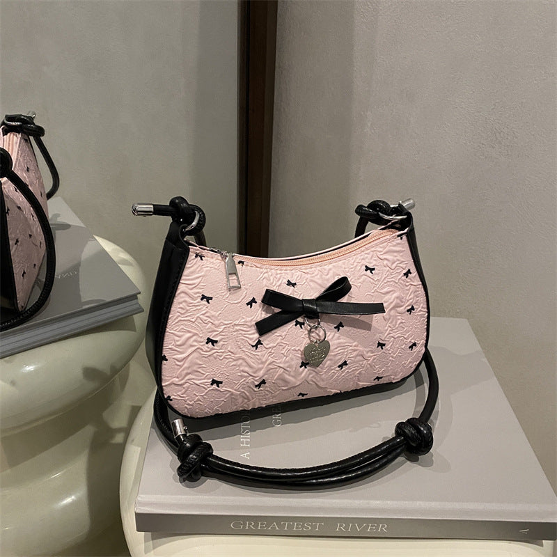 Charmante Schleifen-Detail gesteppte Handtasche Karnz