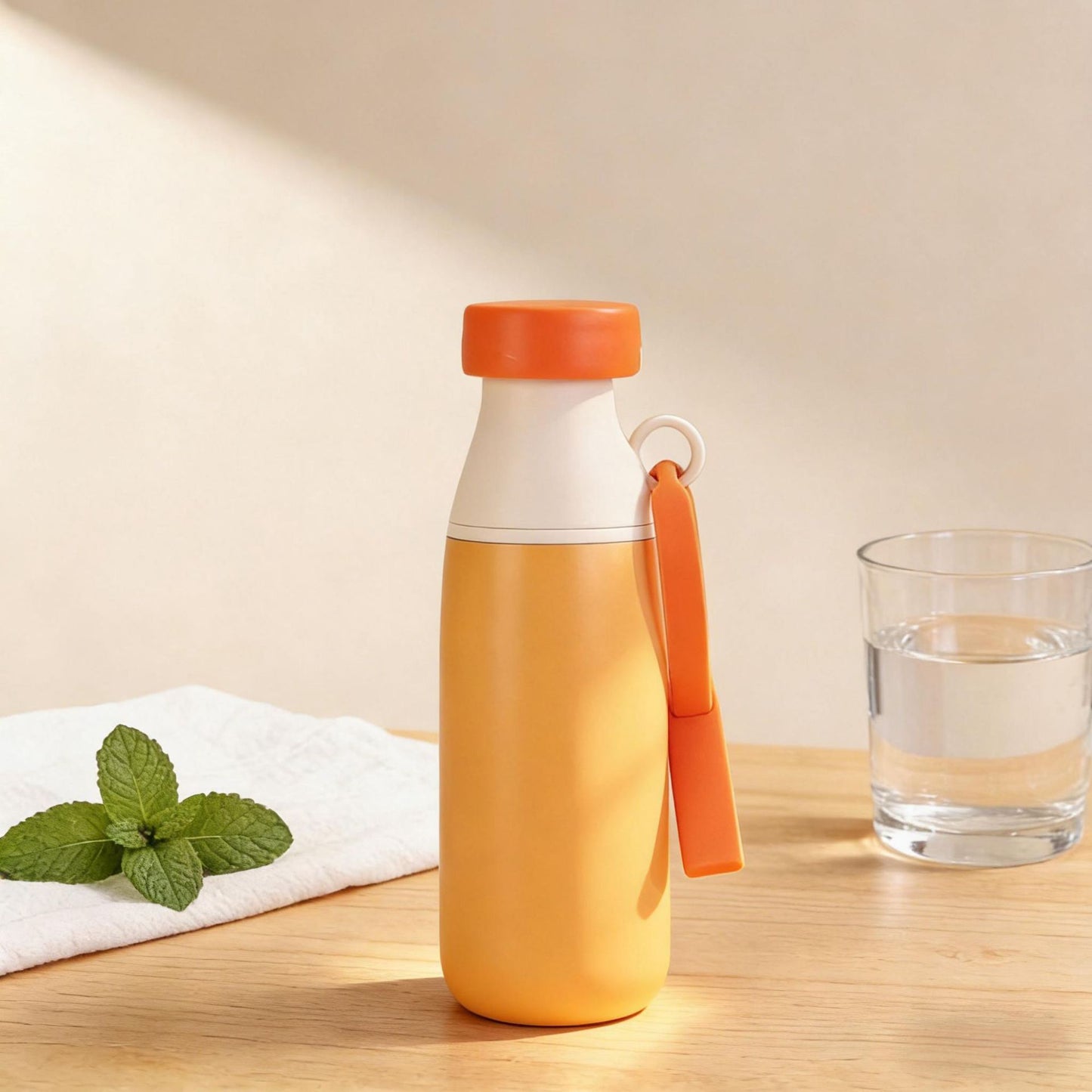 Damen Isolierte Sporttrinkflasche mit praktischem Trageband Karnz