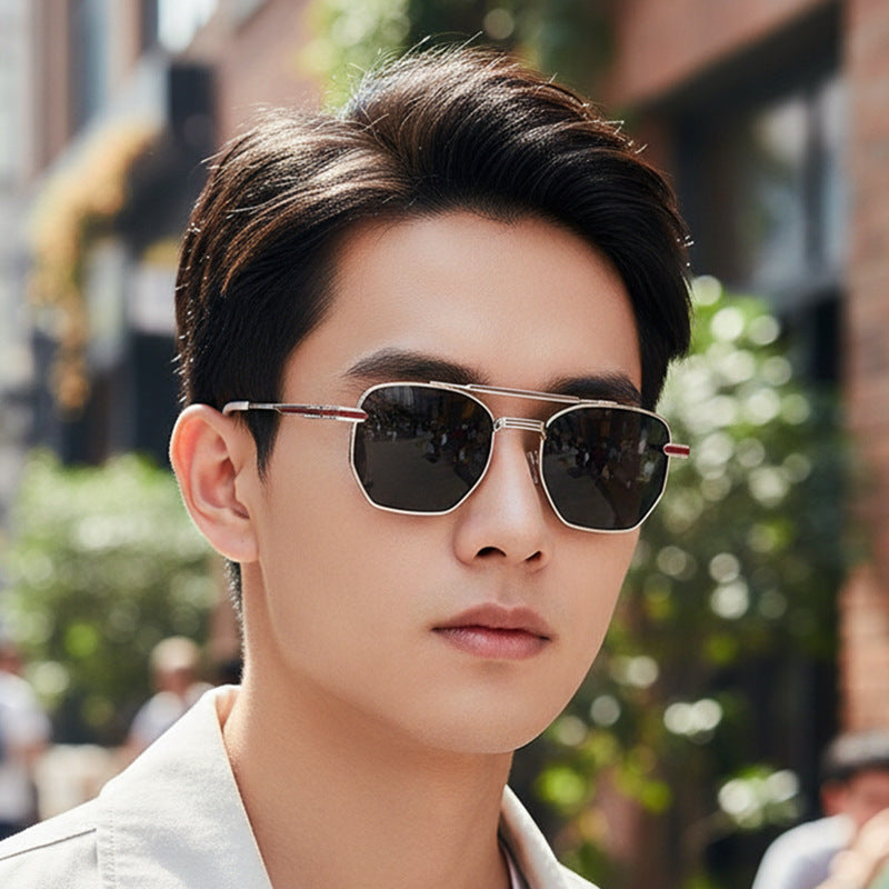 Damen Elegante Sonnenbrille im Retro-Stil mit einem luxuriösen Rahmen Karnz