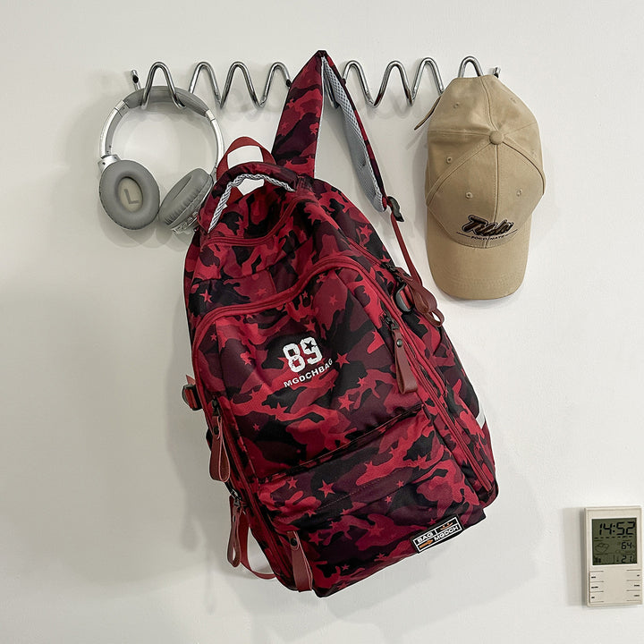 Vielseitiger Camouflage-Rucksack mit Multi-Taschen-Design Karnz