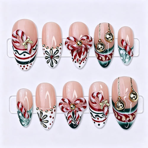 Festliches, Feiertags-Themen Press-On Nagelkunst Set 1790738758