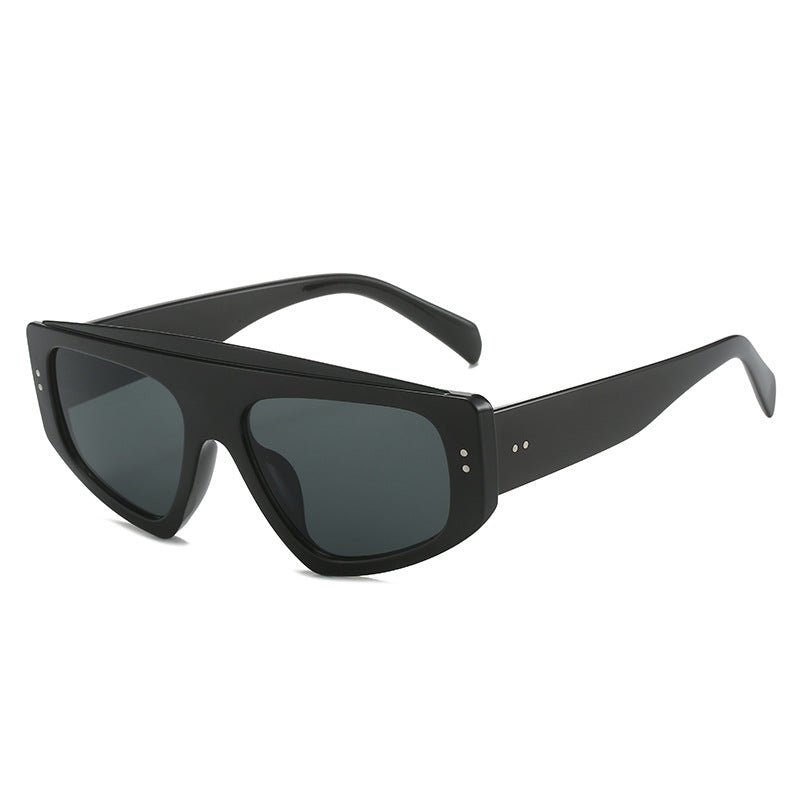 Damen Übergroße Sonnenbrille im trendigen Animal-Print Design Karnz