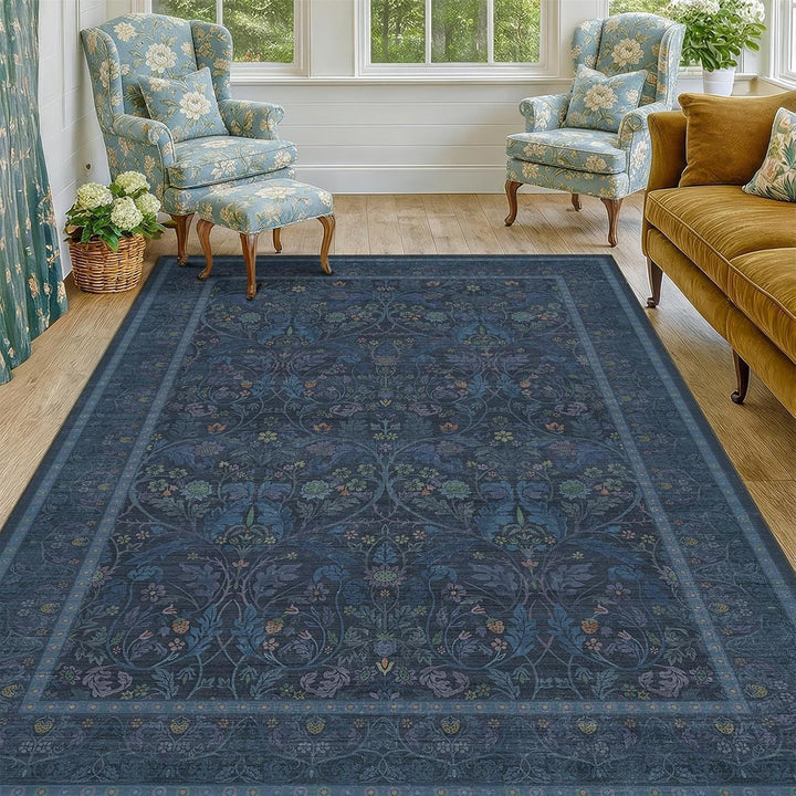 Vintage Blumenmuster Teppich