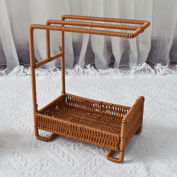 Handgemachter Rattan Aufbewahrungskorb Karnz