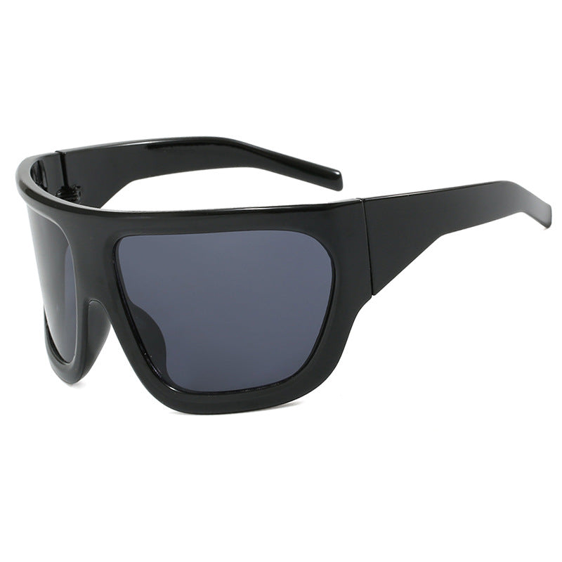 Damen sportliche Oversized-Sonnenbrille Karnz