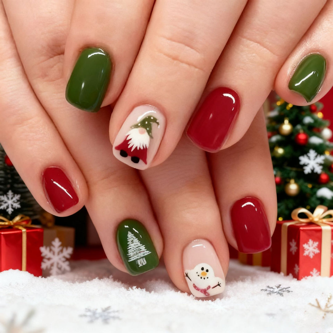 Festliches Weihnachtsnagelkunstset Karnz