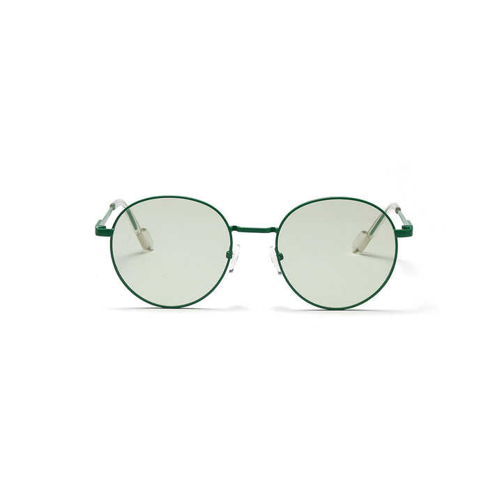 Damen runde Sonnenbrille mit luxuriösem Metallrahmen und UV-Schutz Karnz