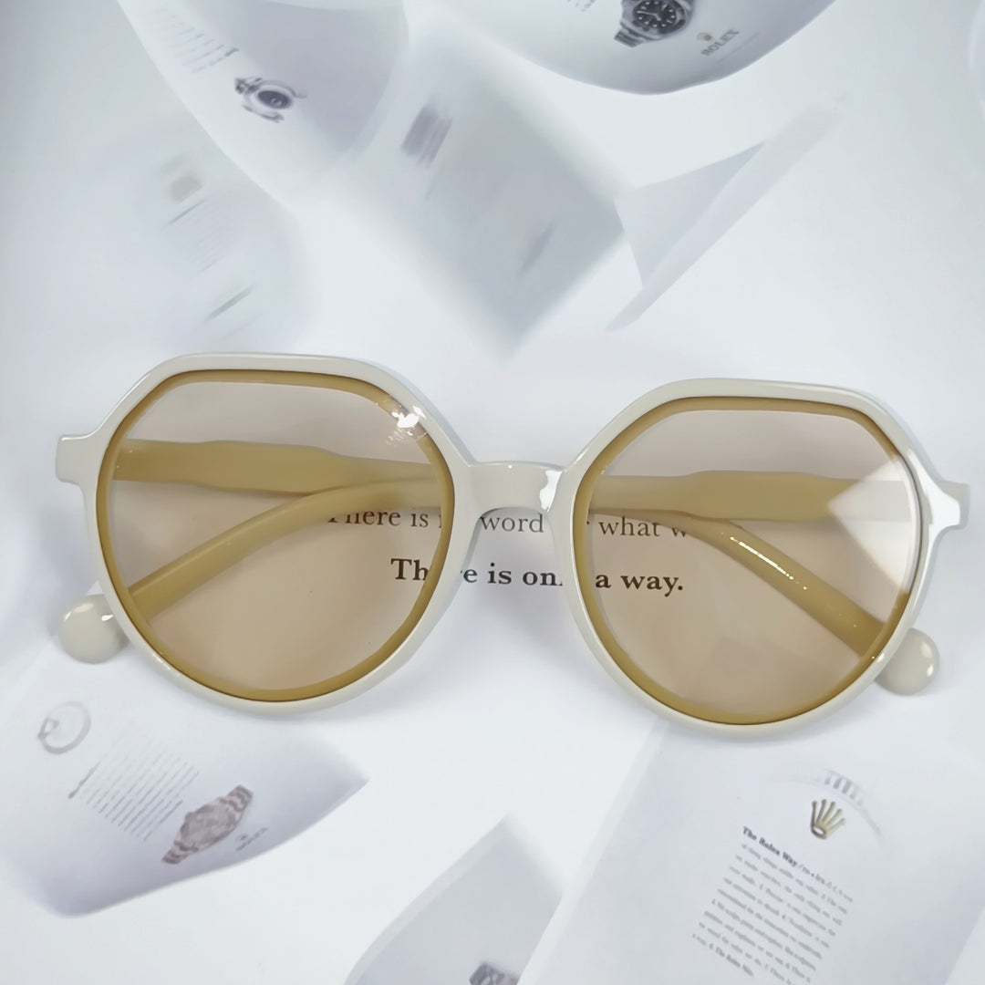 Damen Geometrische Sonnenbrille mit extravagantem Akzent Karnz