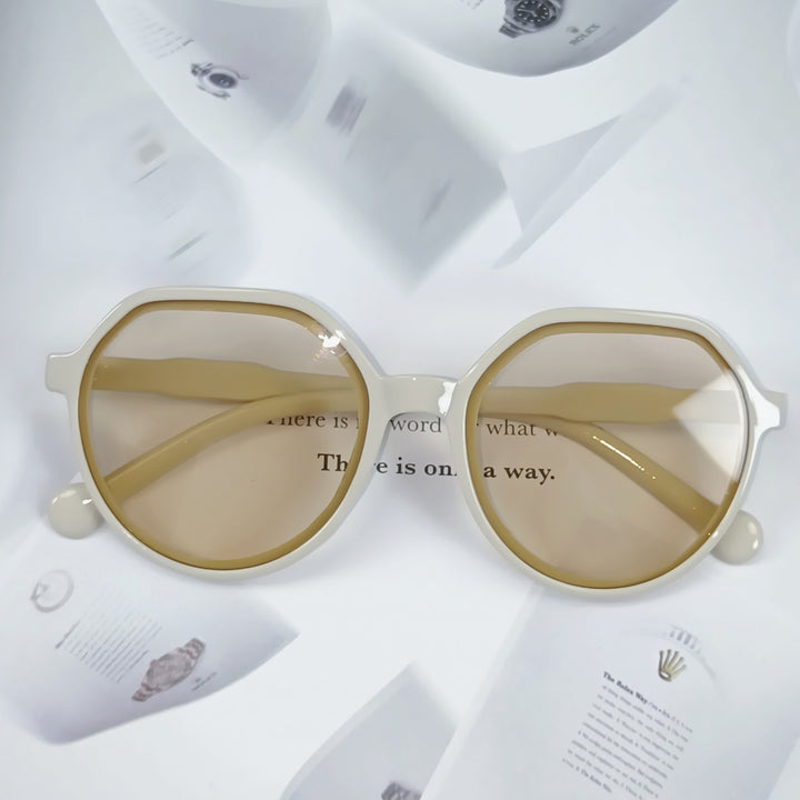 Damen Geometrische Sonnenbrille mit extravagantem Akzent Karnz