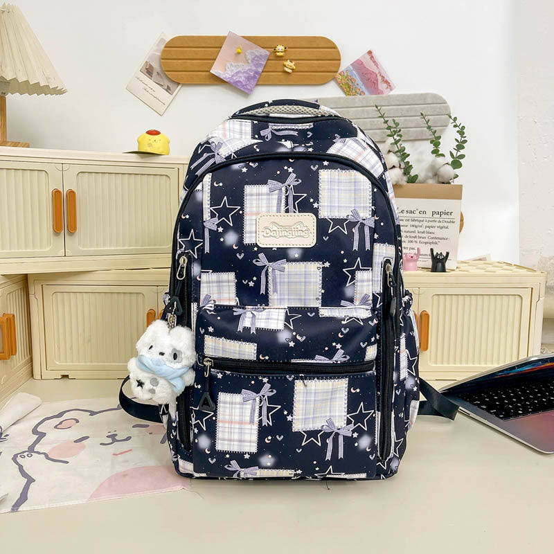Süßer Grafikdruck Schulrucksack Karnz