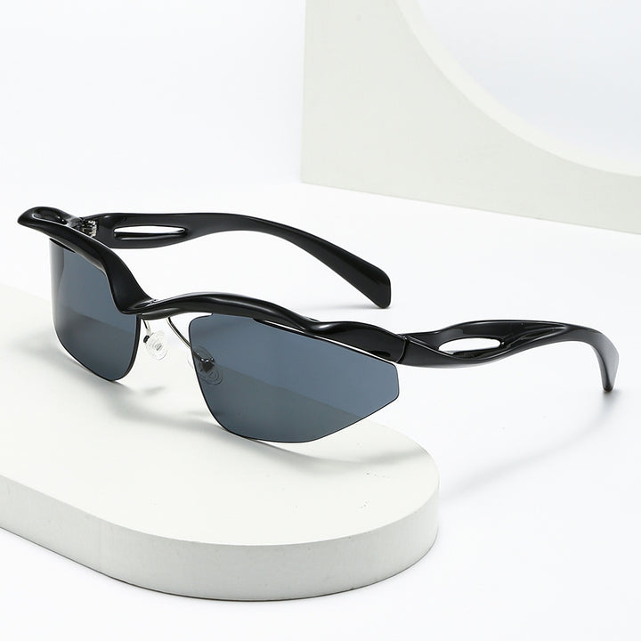 Damen Sportliche Sonnenbrille mit aerodynamischem Rahmen Karnz 1780028486