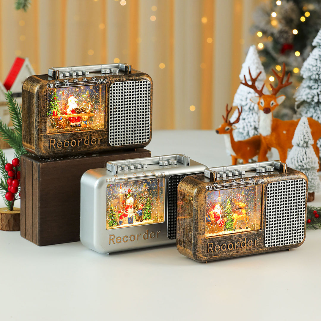 Dekorative Musikalische Schneekugel Radio Karnz