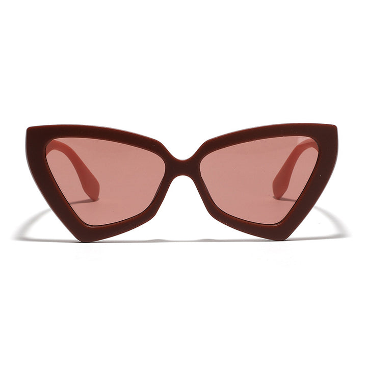 Damen Cat-Eye Sonnenbrille mit verspiegelten Gläsern und robustem Rahmen Karnz
