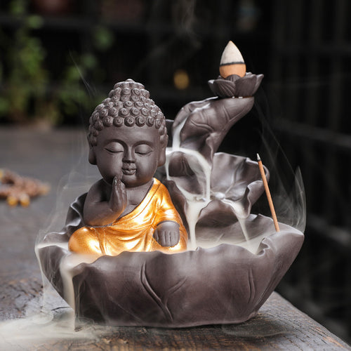Buddha-Themen Keramik Räuchergefäß
