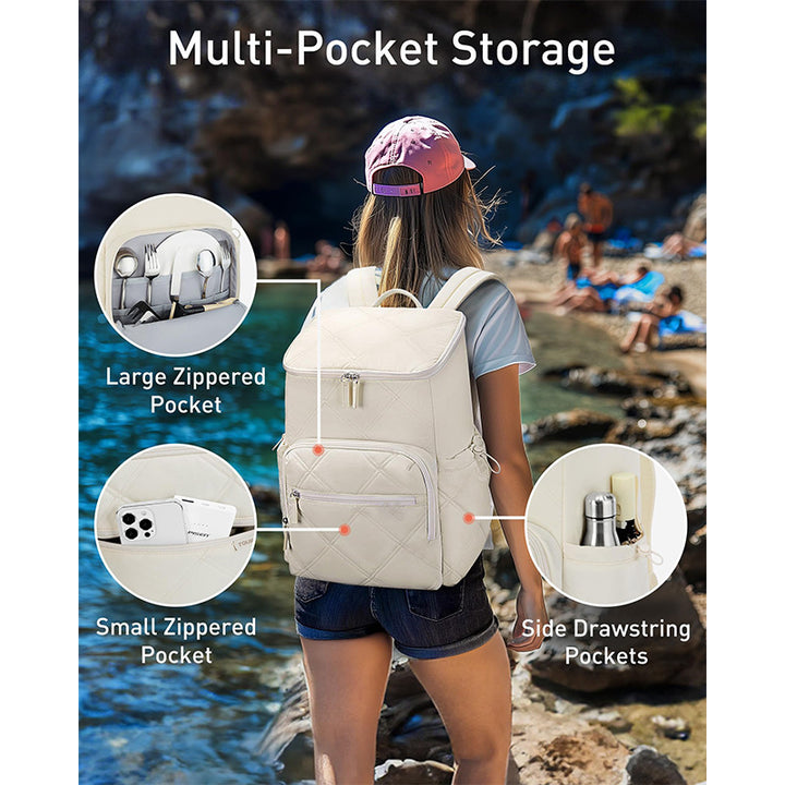 Hochwertiger und Stilvoller Quilted Rucksack Karnz