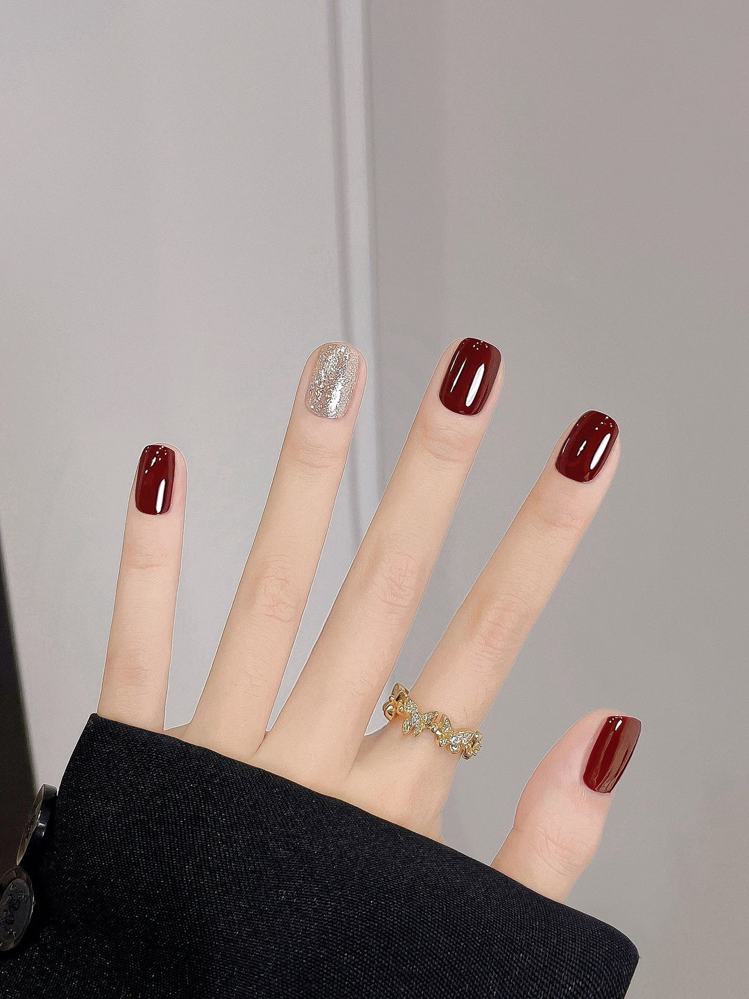 Luxuriöses Glänzendes Press-On Nagelset