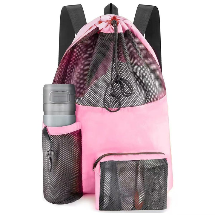 Damen Sportliche Mesh Rucksack Tasche Karnz