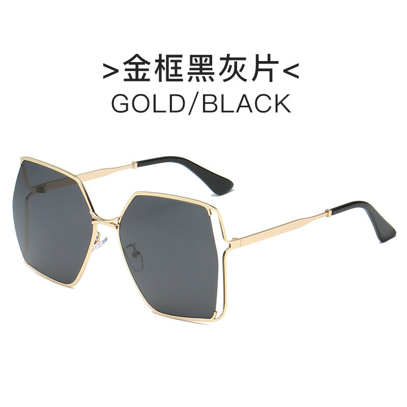Damen elegante Sonnenbrille im markanten hexagonalen Design Karnz