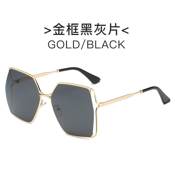 Damen elegante Sonnenbrille im markanten hexagonalen Design Karnz