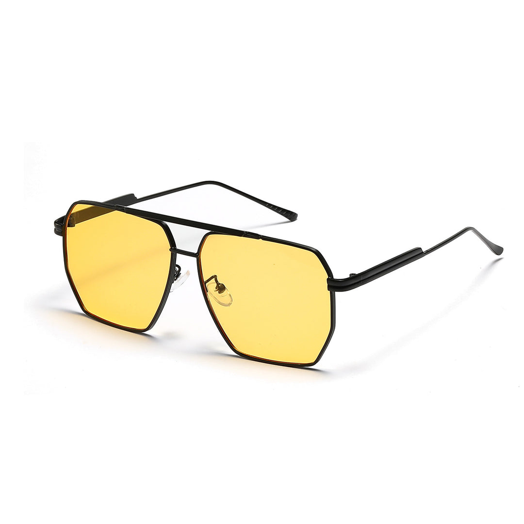 Damen elegante sechseckige Sonnenbrille Karnz