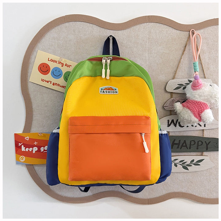 Trendy Farbenblockierender Rucksack