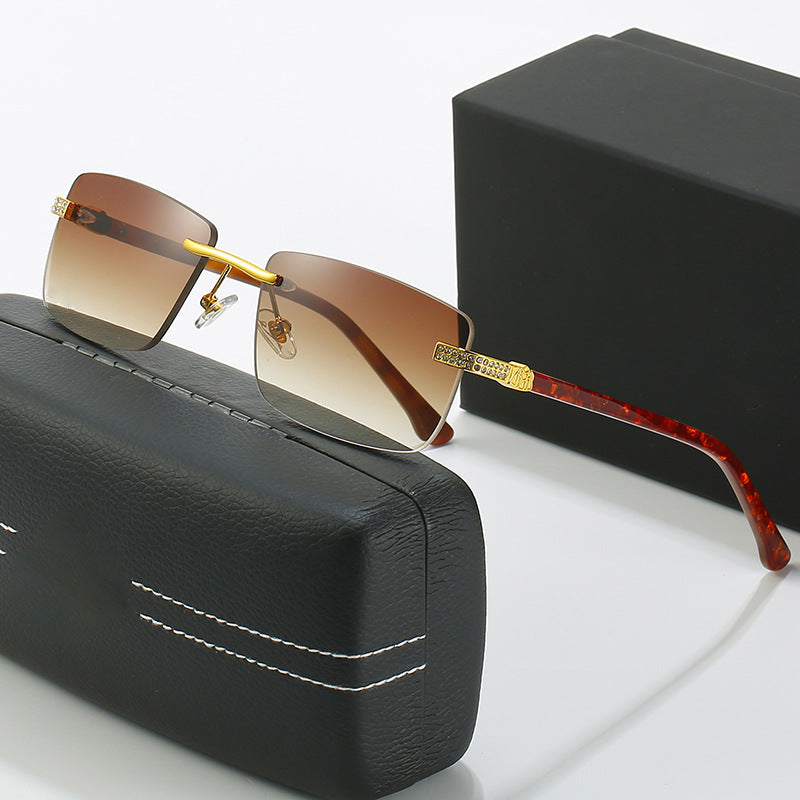 Damen elegante Sonnenbrille mit stilvollem Metallrahmen Karnz