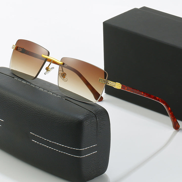 Damen elegante Sonnenbrille mit stilvollem Metallrahmen Karnz