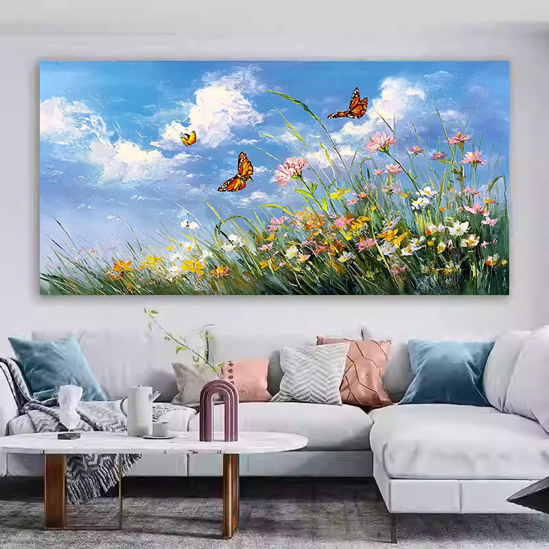 Florale Landschaft Leinwandkunst
