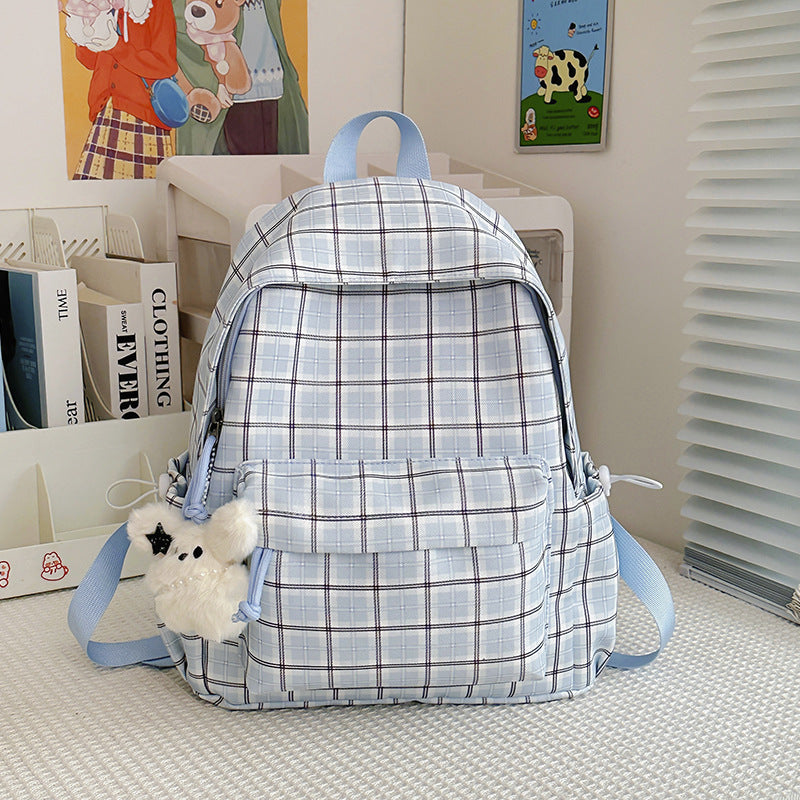 Stylische Karomuster-Rucksack Karnz