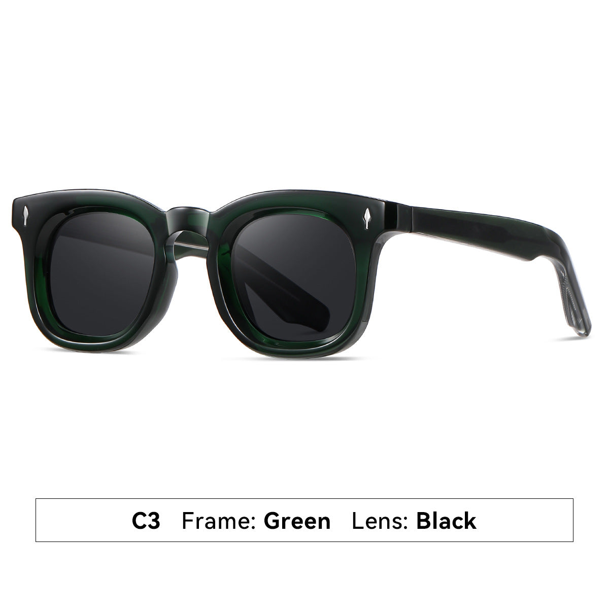 Damen Sonnenbrille im modernen quadratischen Design mit UV-Schutz Karnz
