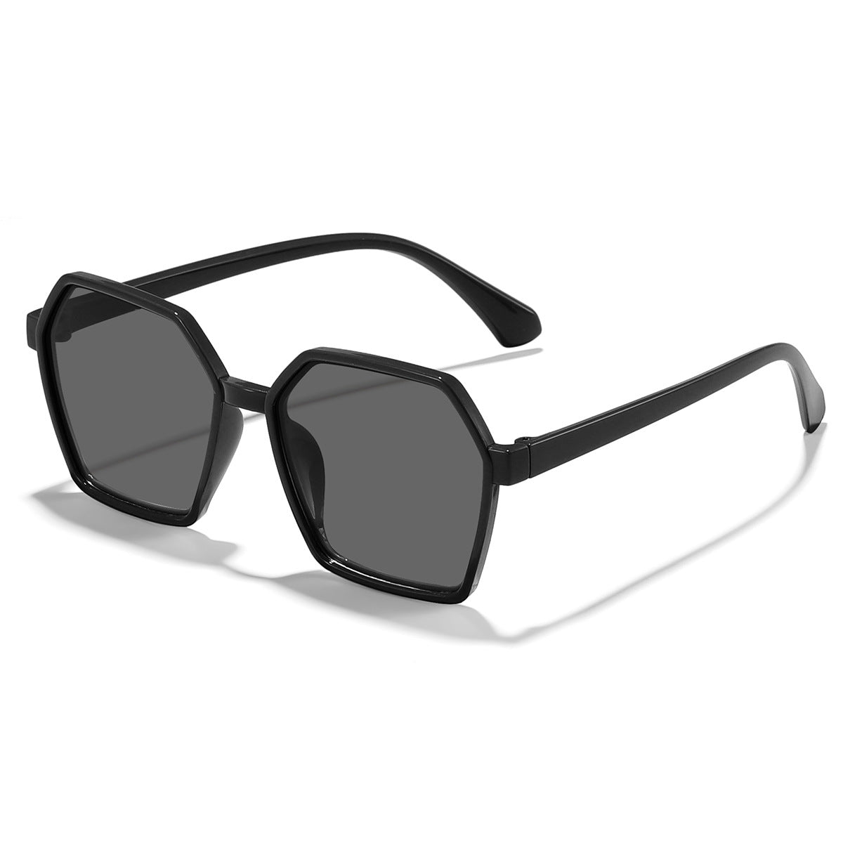 Damen elegante Sonnenbrille im modernen Hexagon-Design Karnz