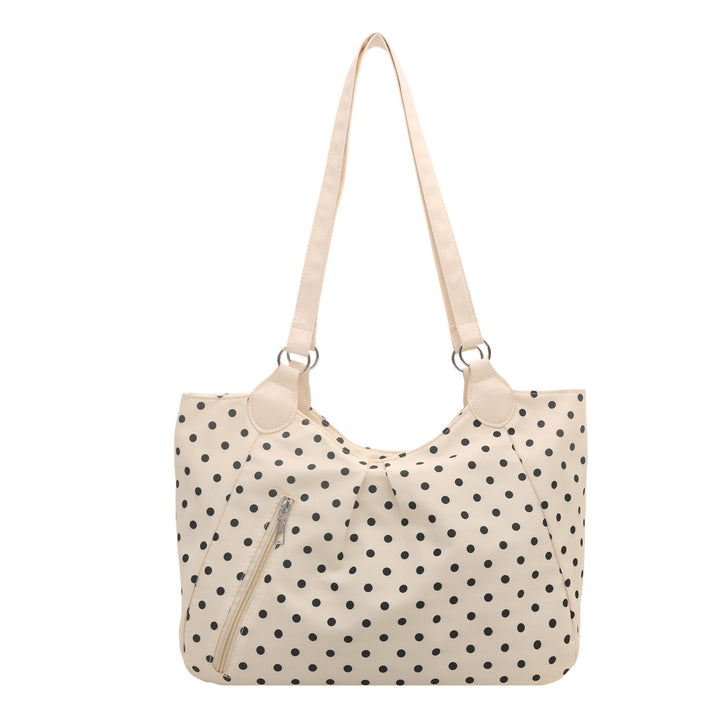 Stylische gepunktete Schultertasche
