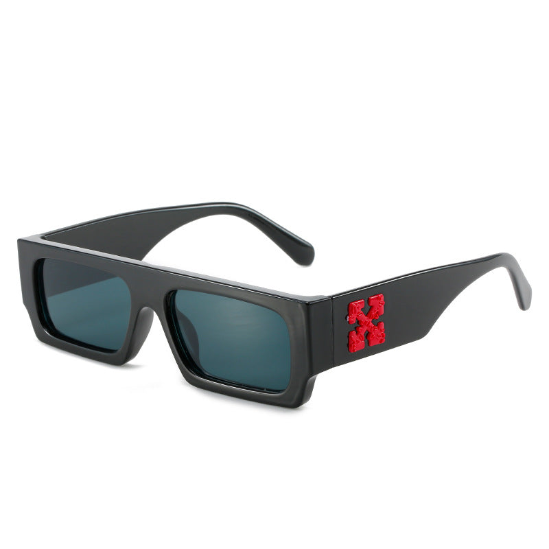 Damen stilvolle Oversized-Sonnenbrille mit ausgefallenem Design Karnz