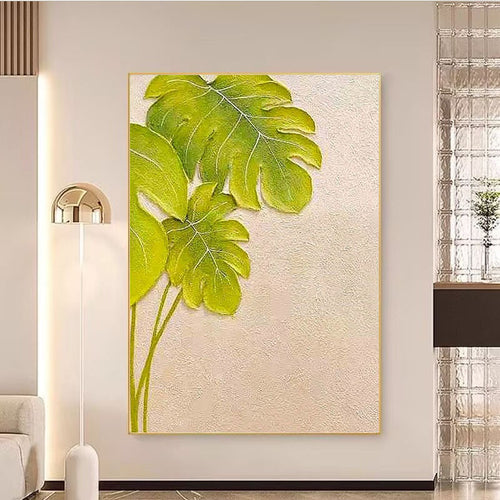 Texturiertes Botanisches Wandkunst