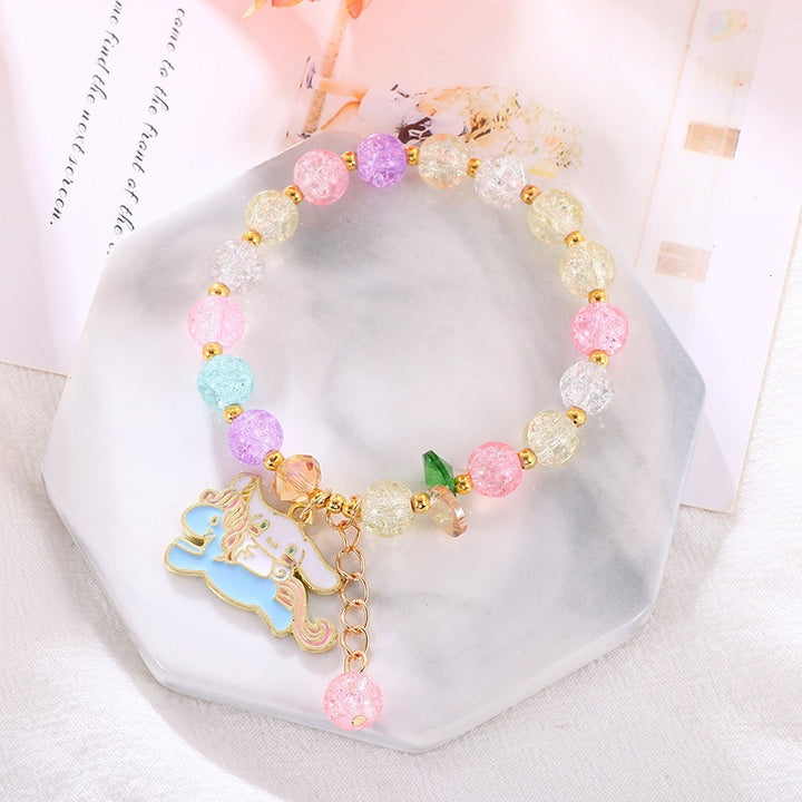 Verspieltes Armband mit Bunten Glasperlen Karnz