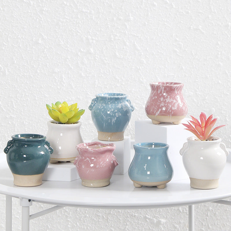 Miniatur Dekorativer Blumentopf Karnz