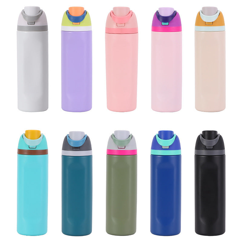 Damen isolierte Wasserflasche mit praktischem Tragegriff Karnz