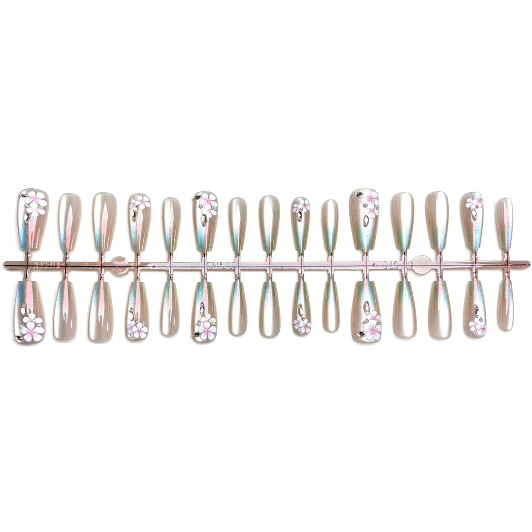 Dekoratives Blumendesign Druck-Nagelkunst-Set 1790745832