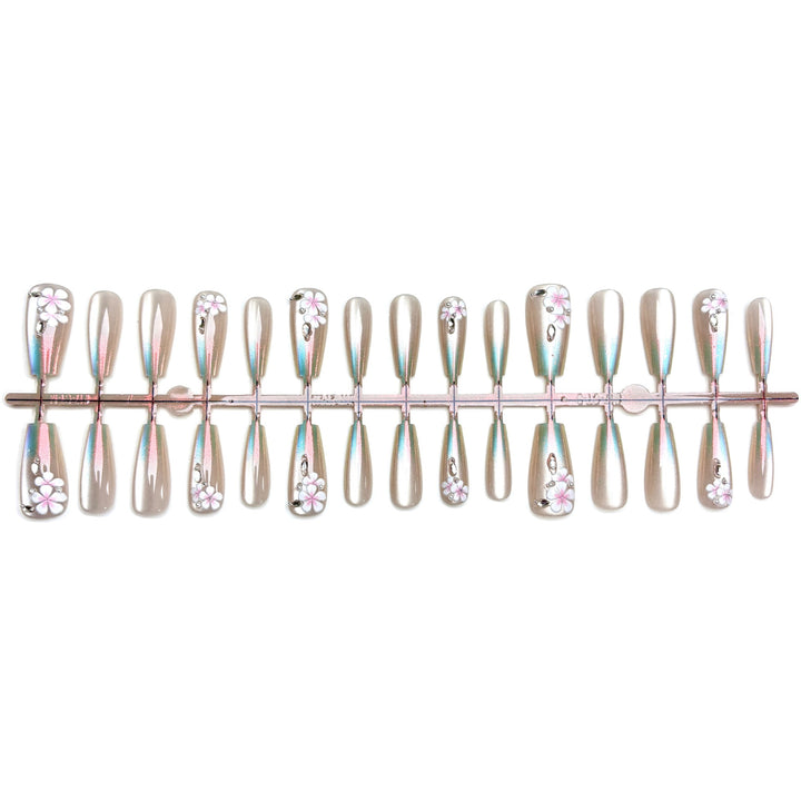 Dekoratives Blumendesign Druck-Nagelkunst-Set 1790745832