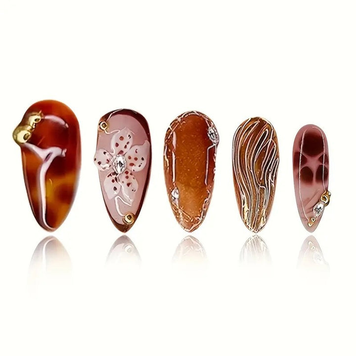 3D Blumige Acryl-Nagelverzierung Karnz 1787977799
