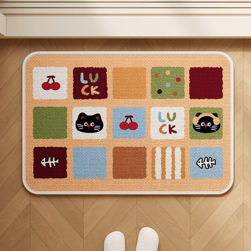 Patchwork Katzen-Themen Teppich