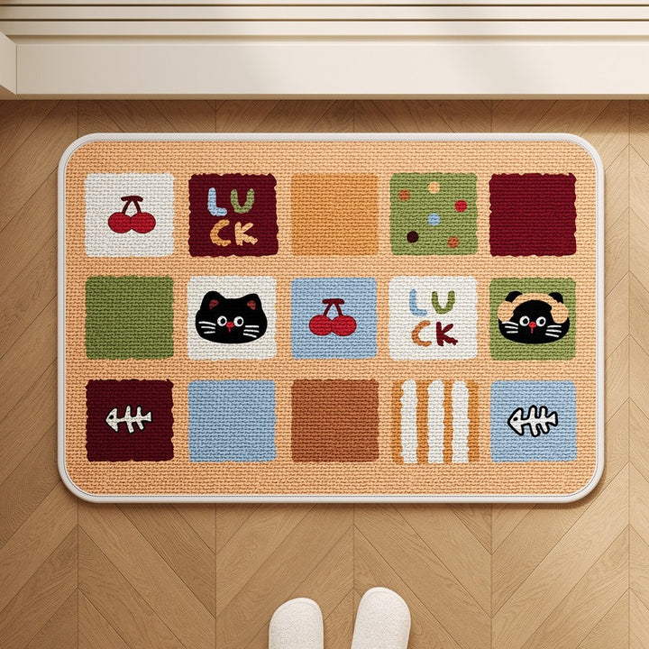 Patchwork Katzen-Themen Teppich