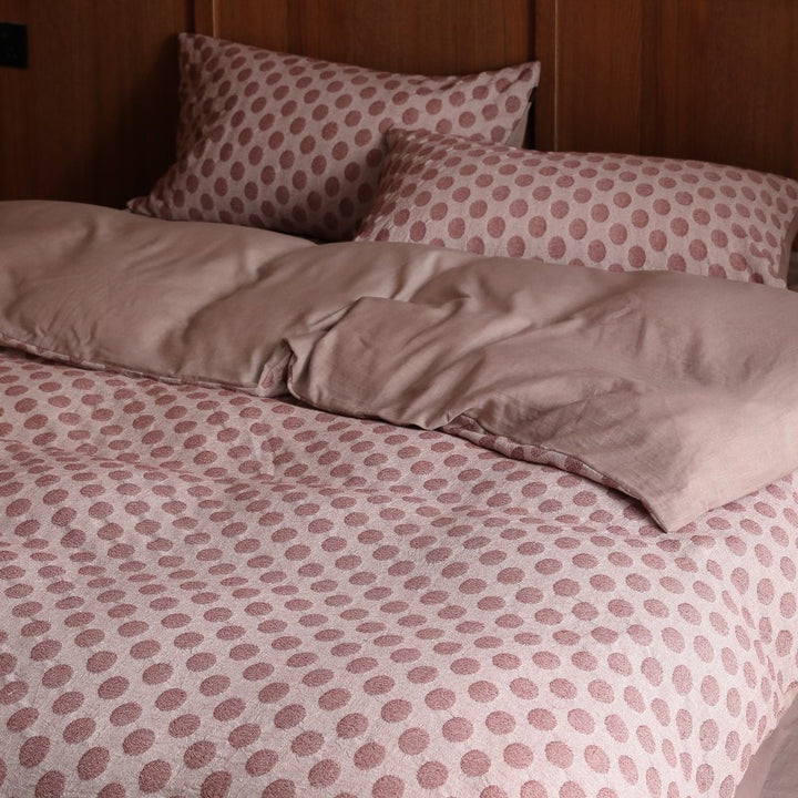 Luxus Jacquard Pünktchen Bettbezug Set