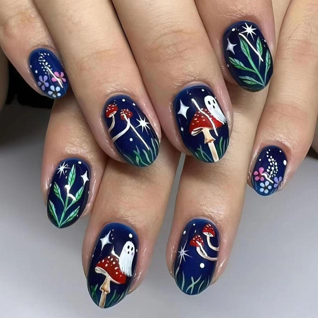 Künstlerisches Natur-Themen-Nagelkunst Karnz