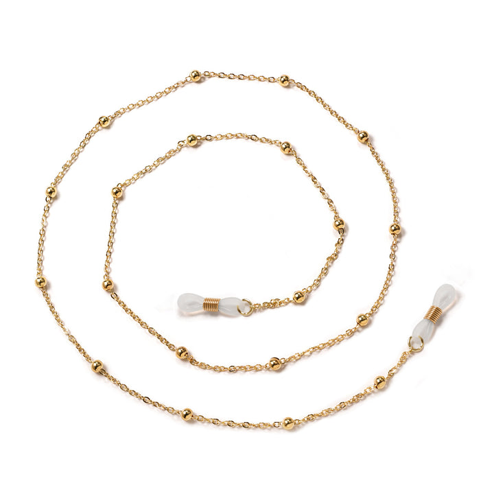 Premium Gold Beaded Brillen Kette Karnz