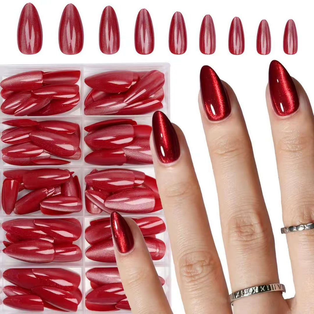 Luxuriöses Glänzendes Druck-Nagelset Karnz