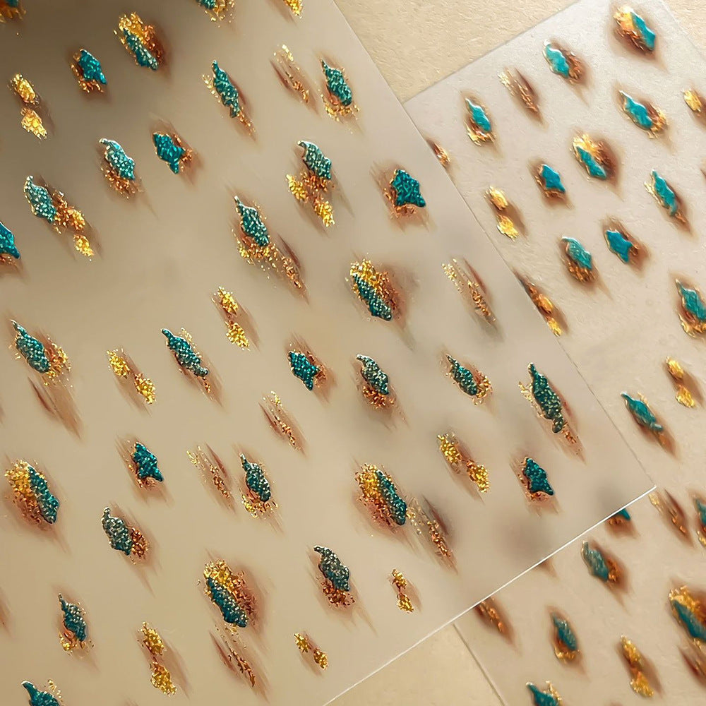 Kreative Nagelkunst Glitzer Transfers